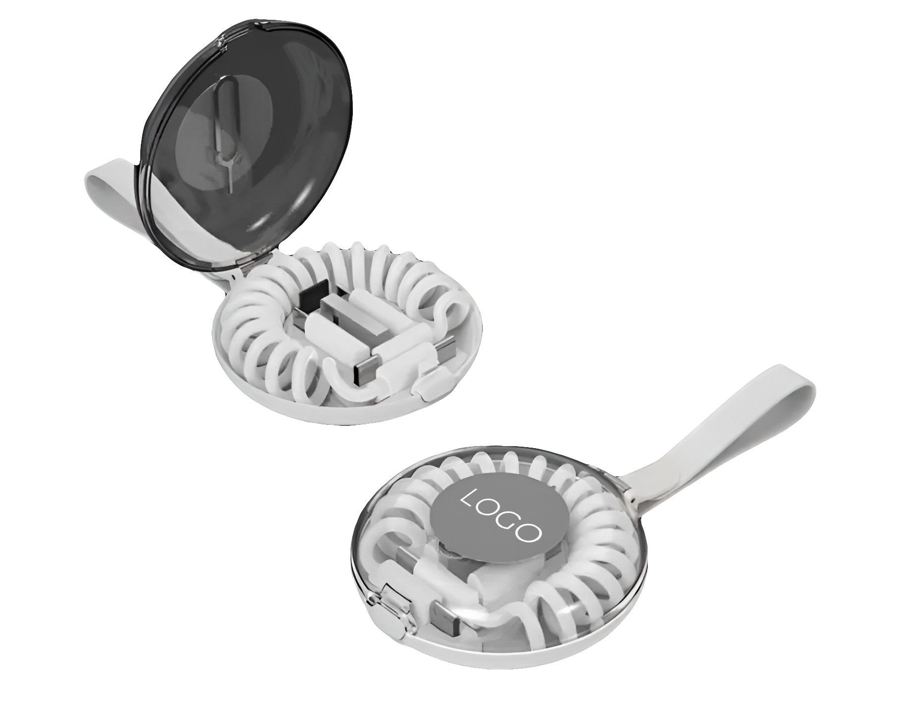 Gekringeltes Schnellladekabel