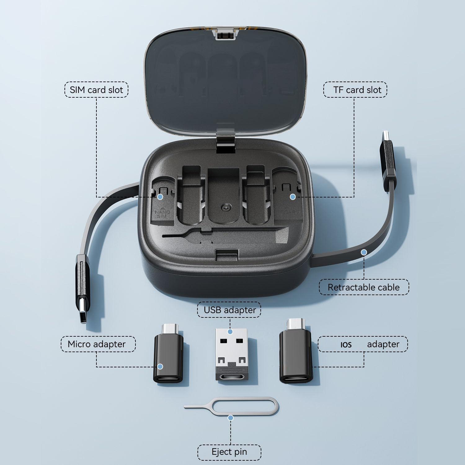 Multifunktionaler 6-in-1 Multiport USB HUB