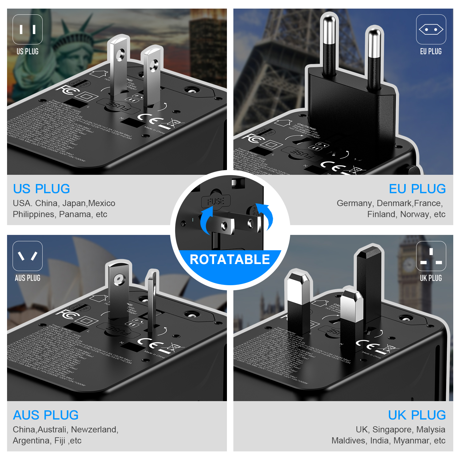 All-in-One-Reiseadapter